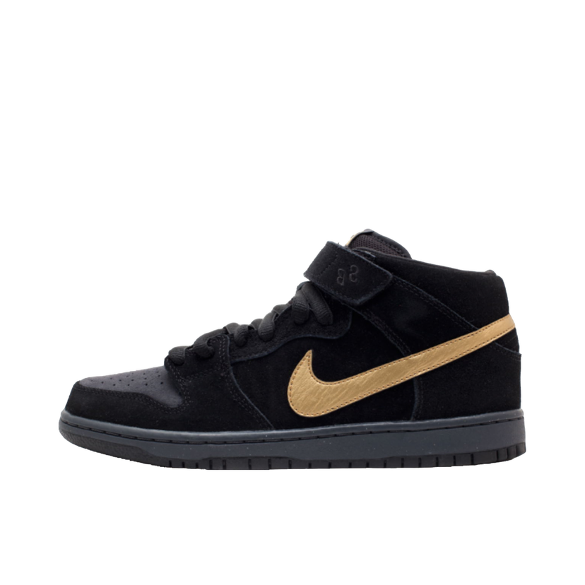 Tennarit ja kengät Nike SB SB Dunk Mid Obsidian Metallic Gold Musta | 314383-474