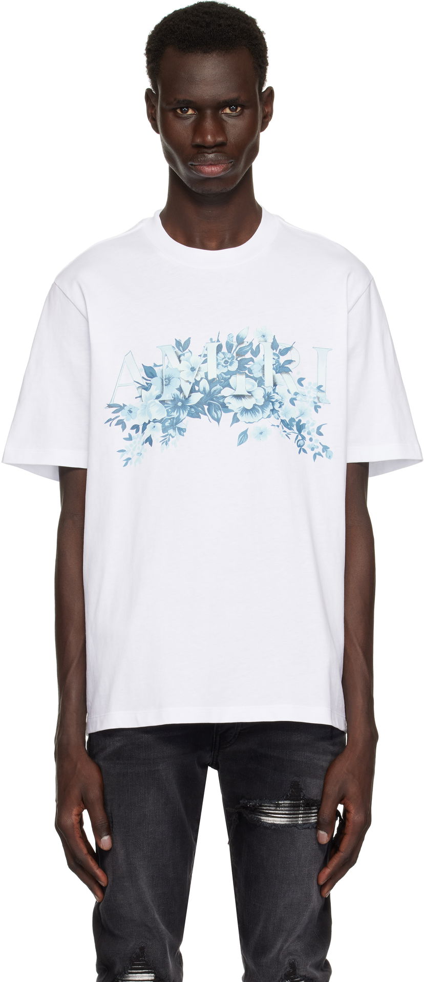 T-paita AMIRI AMIRI 'Amiri' Garden T-Shirt Valkoinen | AMJYTE1192