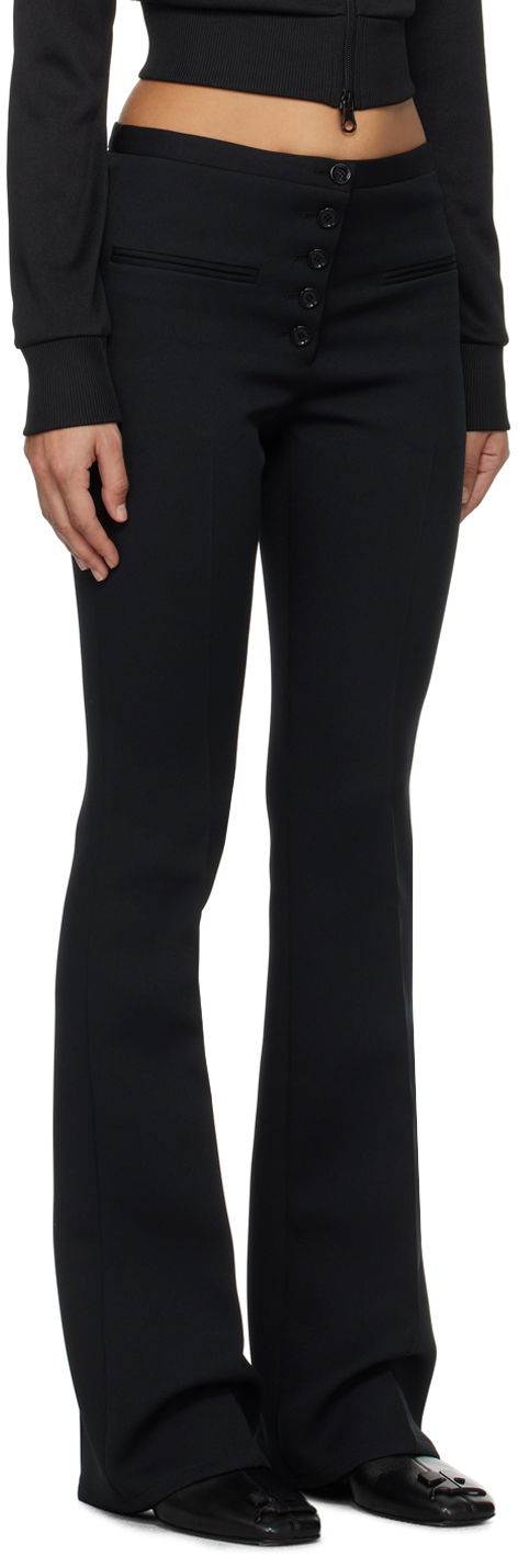 Housut Courrèges Courrèges Tailored Flare Trousers Musta | 124CPA184PL0007, 1