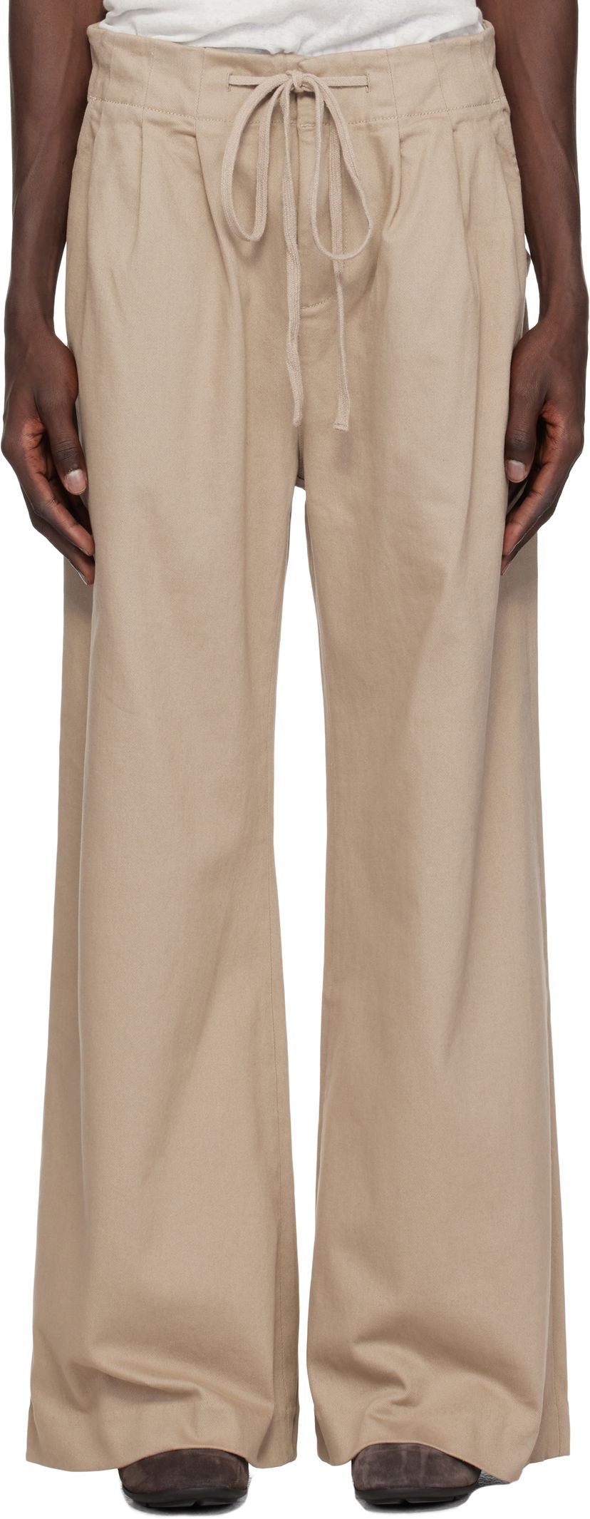 Housut Entire Studios Entire Studios Cinch Trousers Beige | ES2546TA