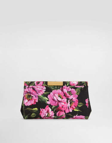 Käsilaukku Dolce & Gabbana Dolce & Gabbana Marlene Floral Print Clutch Musta | BB7672A6N03HN5KR, 3