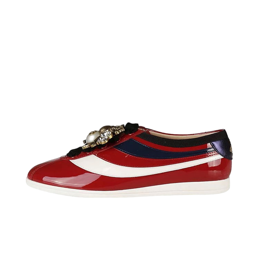 Tennarit ja kengät Gucci Falacer Patent Leather Sneaker Red Vernice Crystal (Women's) Punainen | 493692 BS7Y0 6473