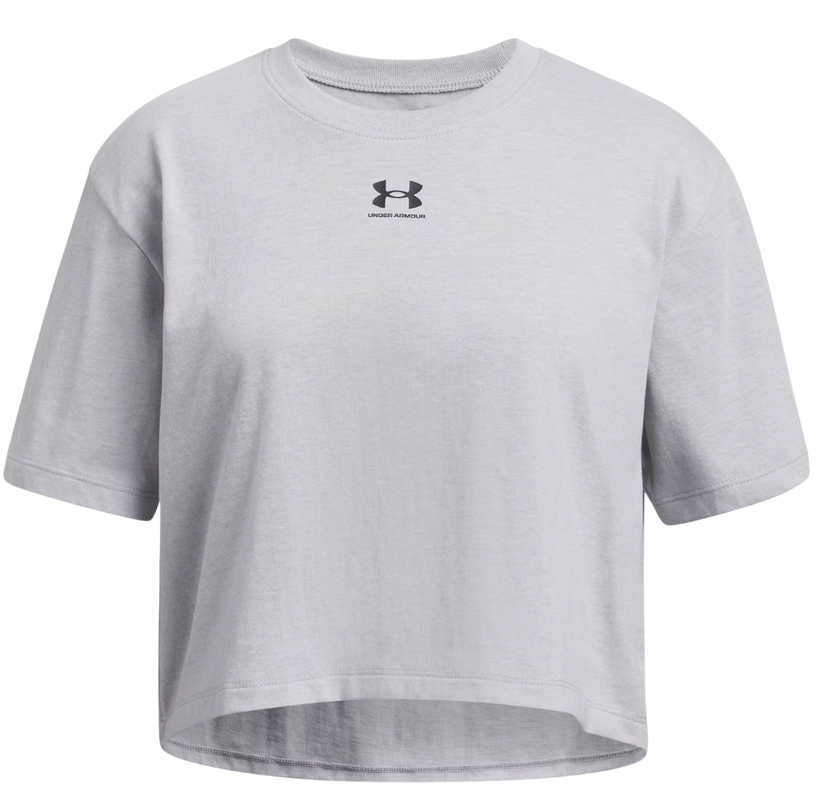 Crop top Under Armour Under Armour Rival Short Sleeve T-Shirt Harmaa | 1389755-011