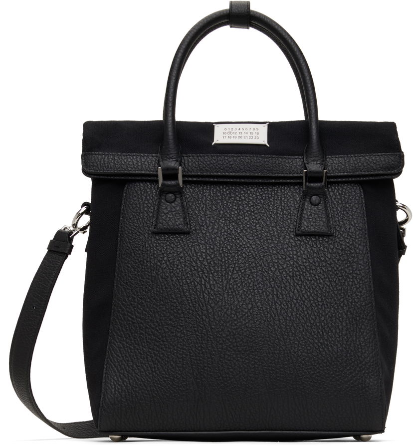 Kangaskassi Maison Margiela Maison Margiela 5AC Daily Vertical Small Tote Bag Musta | SB1WA0013 P4348