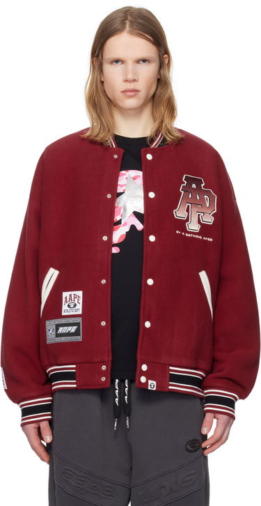 Bomber-takki AAPE by A Bathing Ape AAPE By A Bathing Ape Main Bomber Jacket Punainen | AAPSWMB351XXNBDX, 0
