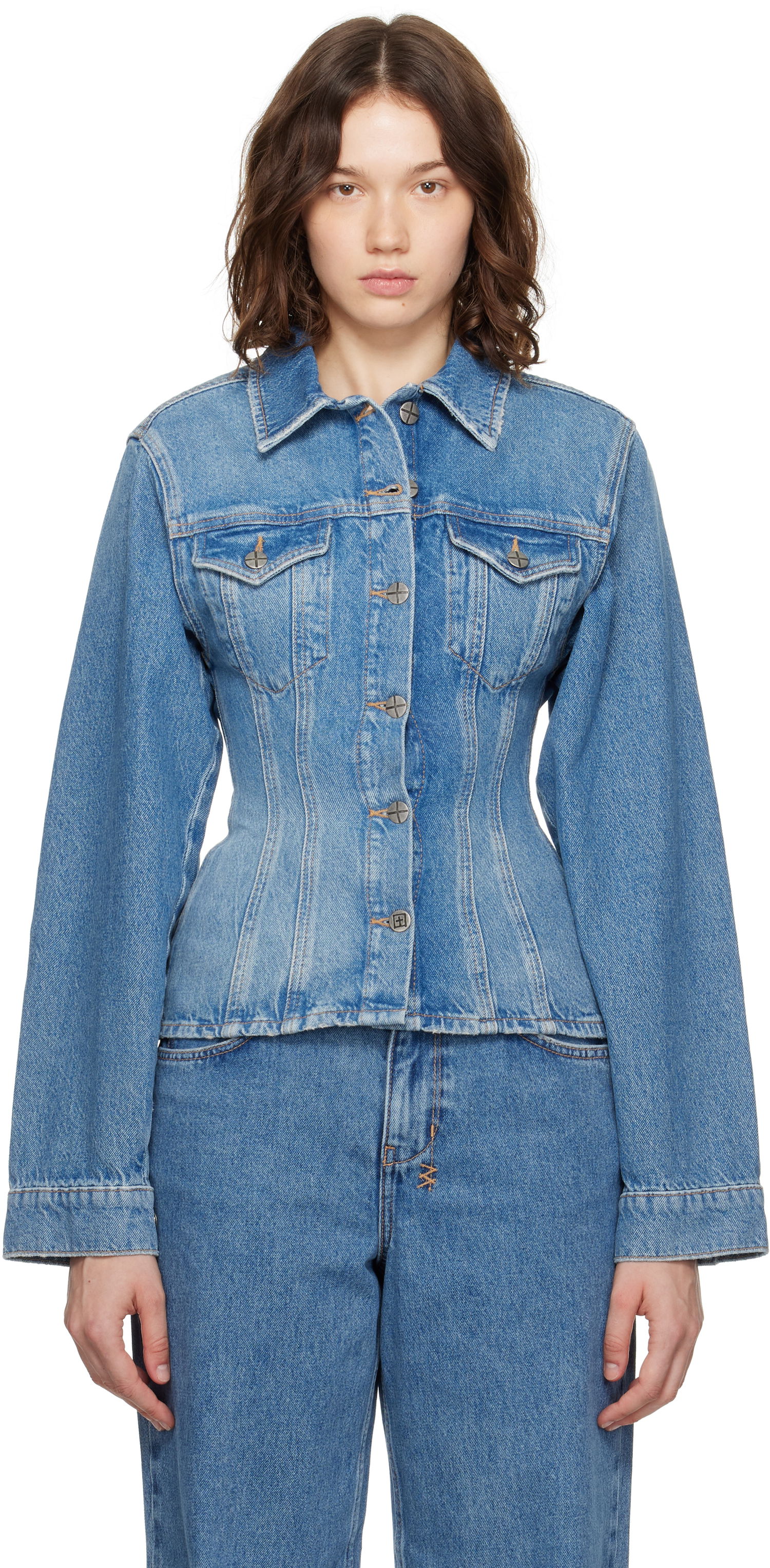 Takki Ksubi Cinched Crop Tru Vintage Denim Jacket Sininen | WPF25JK005, 0
