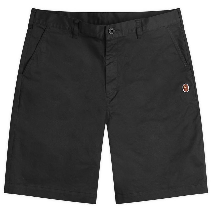 Shortsit BAPE A Bathing Ape One Point Chino Shorts Musta | 001SPK301003M-BLK