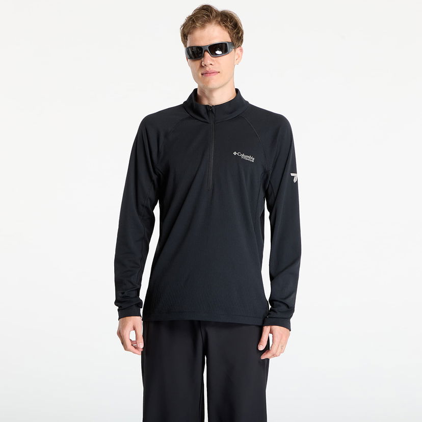 T-paita Columbia DriVenture™ Half Zip Top Musta | 2136961010