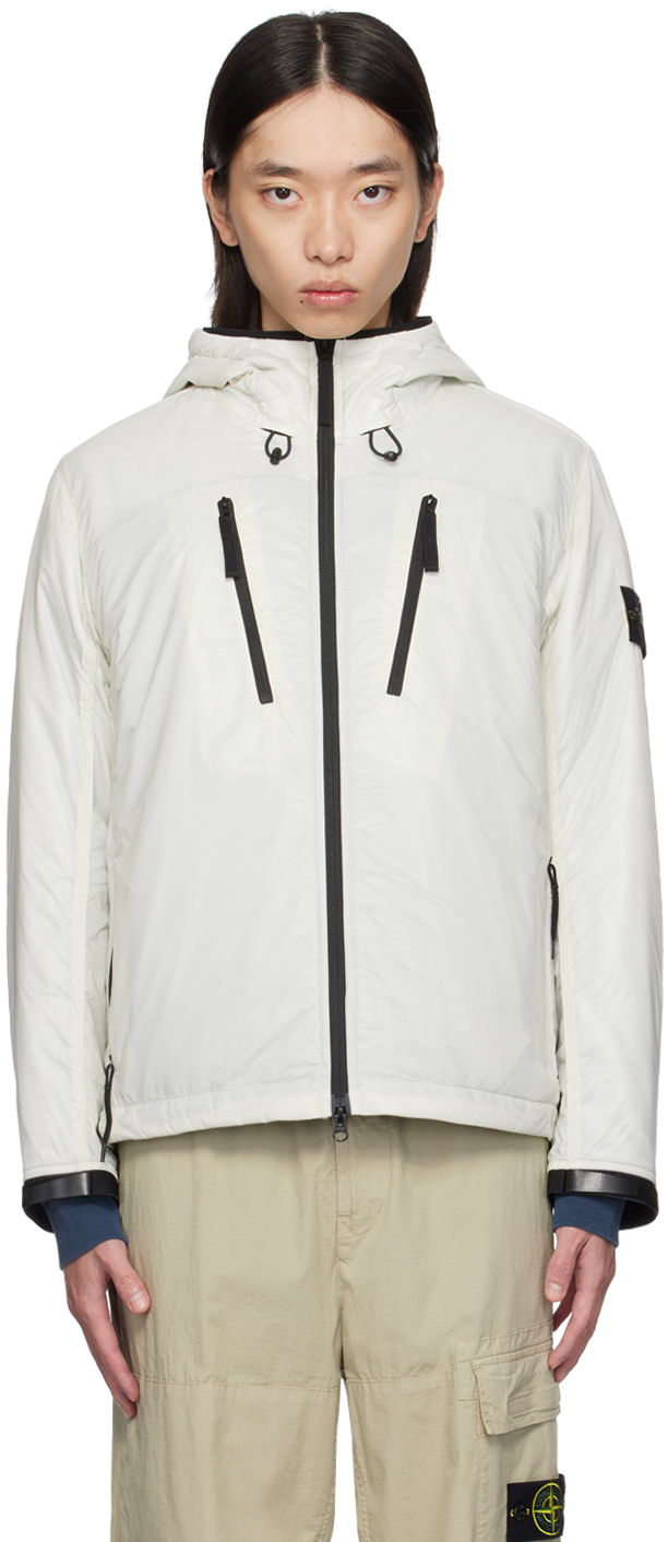 Takki Stone Island Off-White Packable Insulated Jacket Valkoinen | 8115Q0425