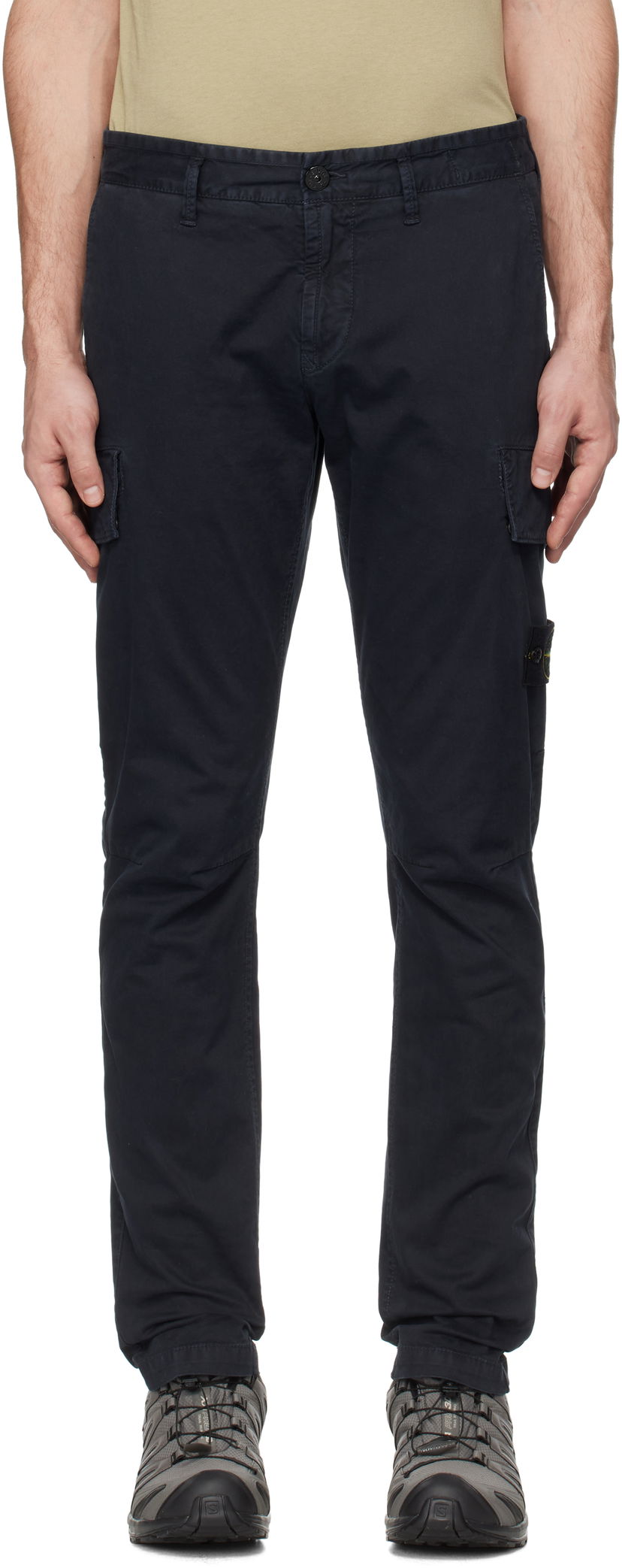 Cargo housut Stone Island Stone Island 'OLD' Broken Twill Cargo Pants Tummansininen | K1S153100306S0004