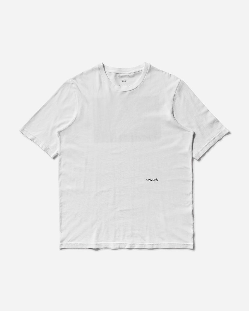 T-paita OAMC Printed T-Shirt Valkoinen | OA5SMH02DPJE498001 001