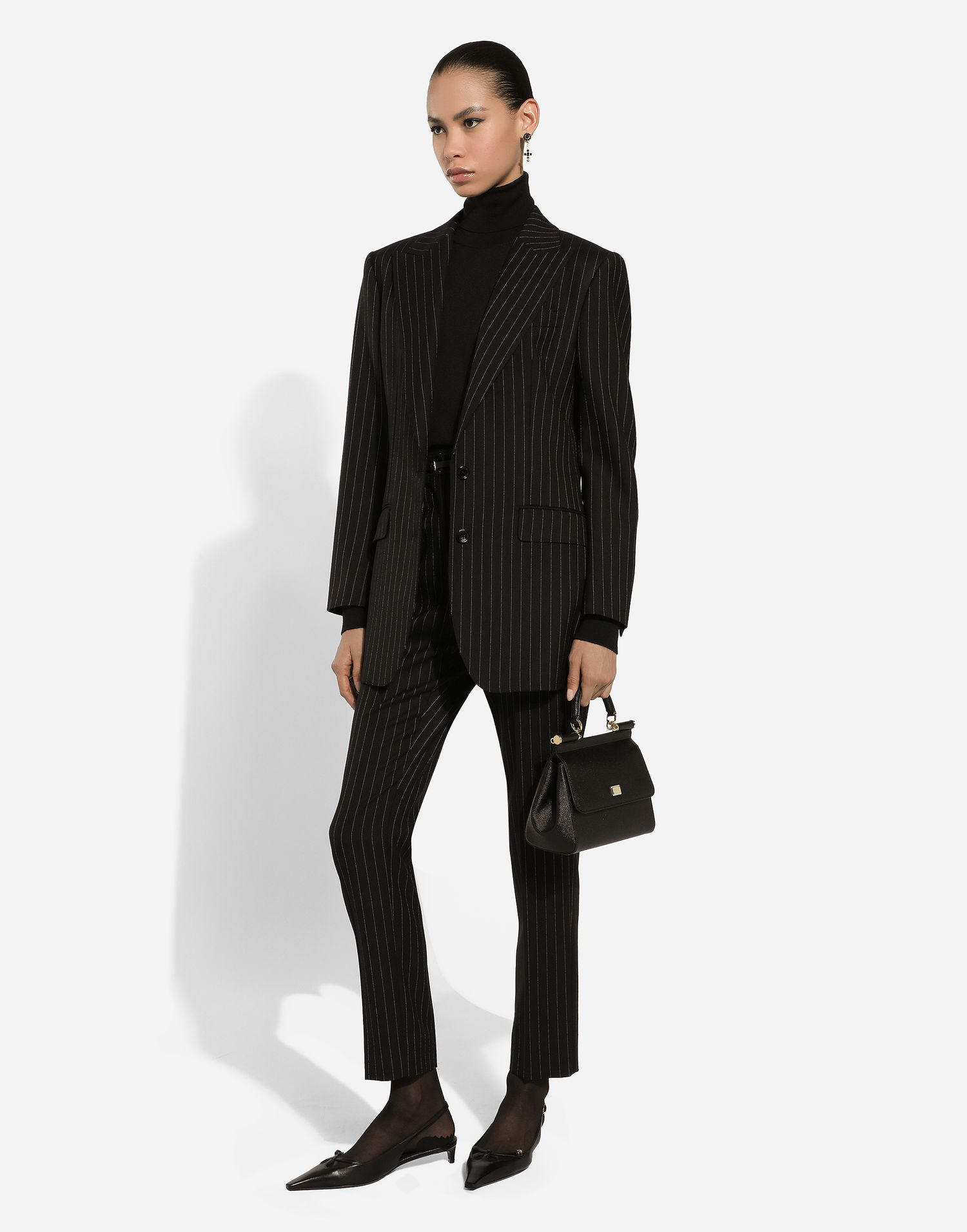 Housut Dolce & Gabbana Pinstripe Wool Pants Monivärinen | FTAM2TFR21XS8052, 1