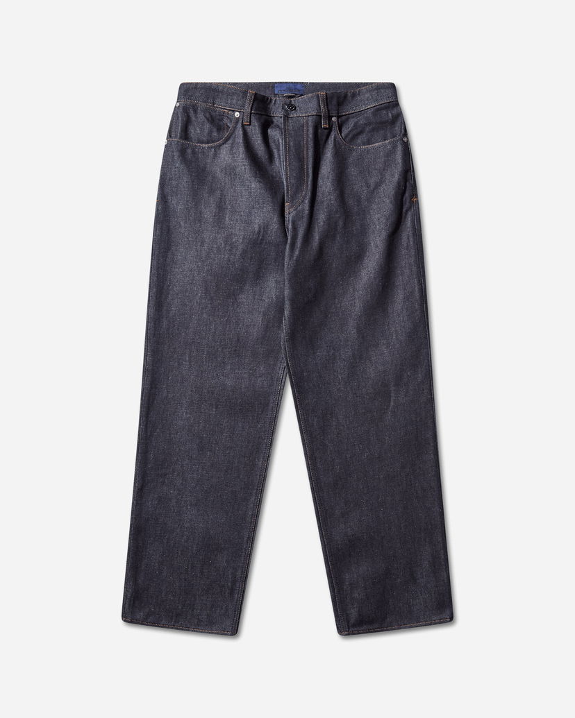 Jeans Stone Island Indigo Denim Raw Loose Jeans Tummansininen | K2S15-J100006-S00J8 VJ200