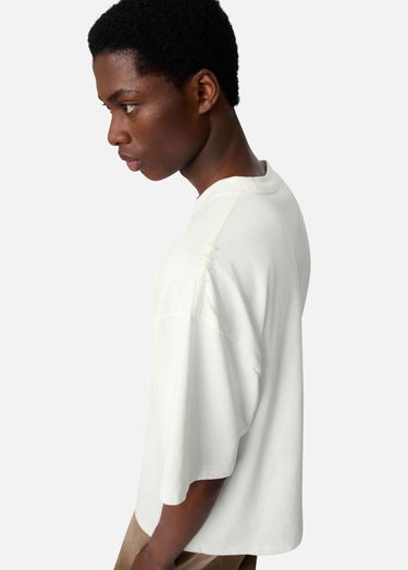 T-paita AXEL ARIGATO Men's Relaxed Fit T-Shirt with Drawstring Hem Valkoinen | A3443001, 7