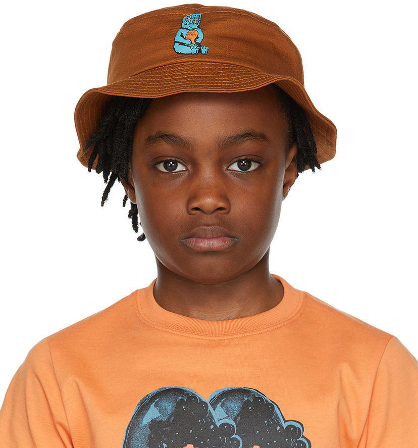 Hattu Brain Dead Brain Dead Bear Brain Bucket Hat Ruskea | BDS21H10002136OR01
