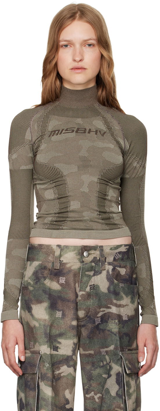 T-paitoja ja toppeja MISBHV Sport Long Sleeve Top Vihreä | 241W513