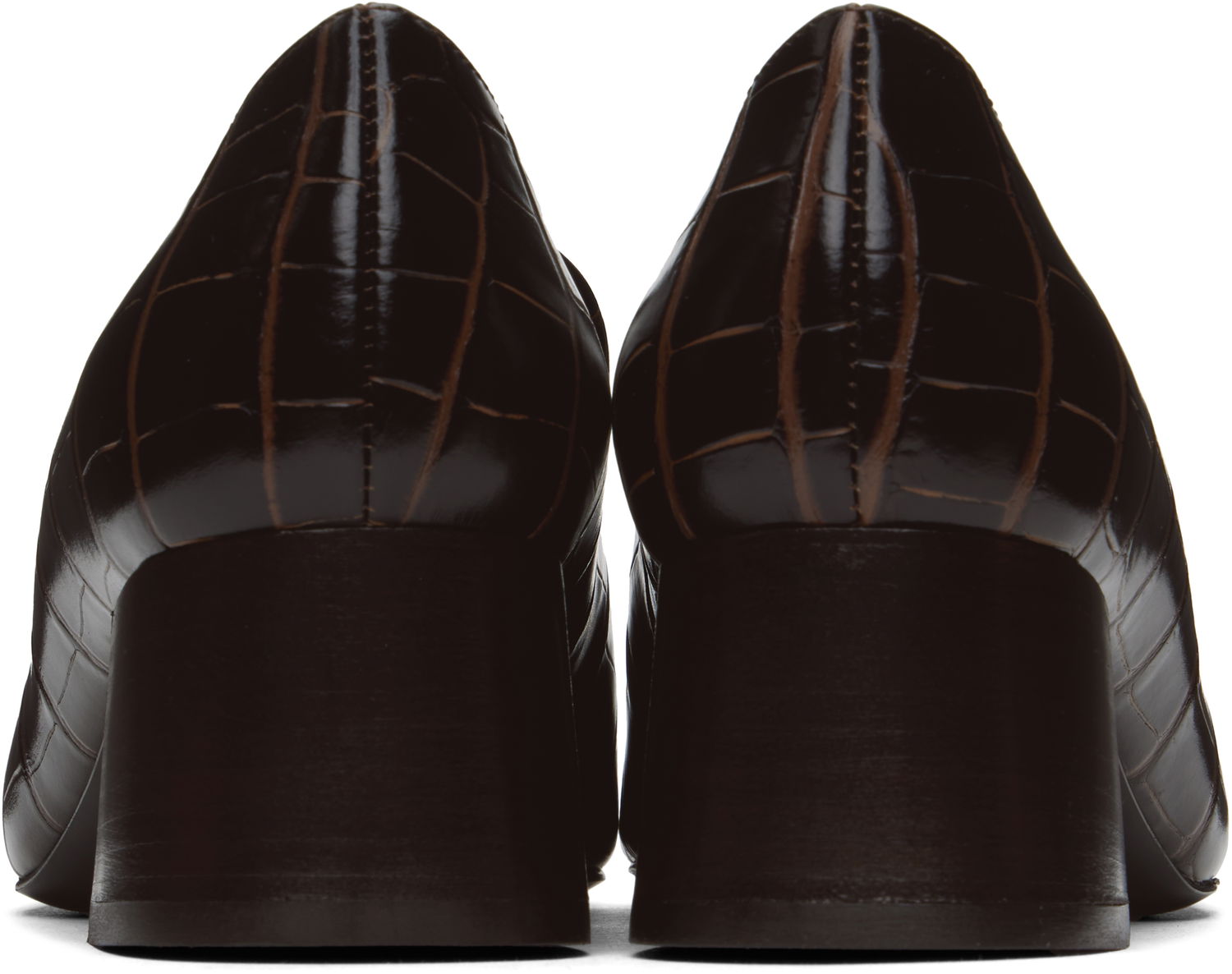 Tennarit ja kengät TOTEME Block-Heel Loafers Ruskea | 241-WAS983-LE0023, 1