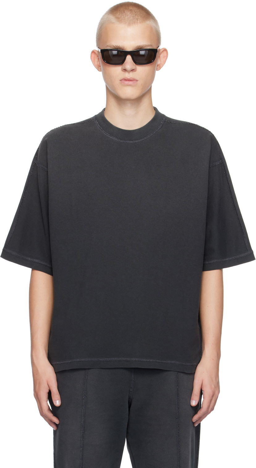 T-paita Represent Clo Represent Black Stepped Hem T-shirt Musta | MLM4206