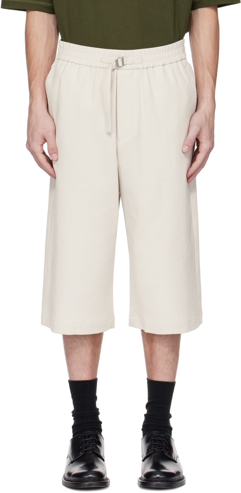 Shortsit AMI AMI Paris Elasticated Shorts Beige | HSO310.CO0106