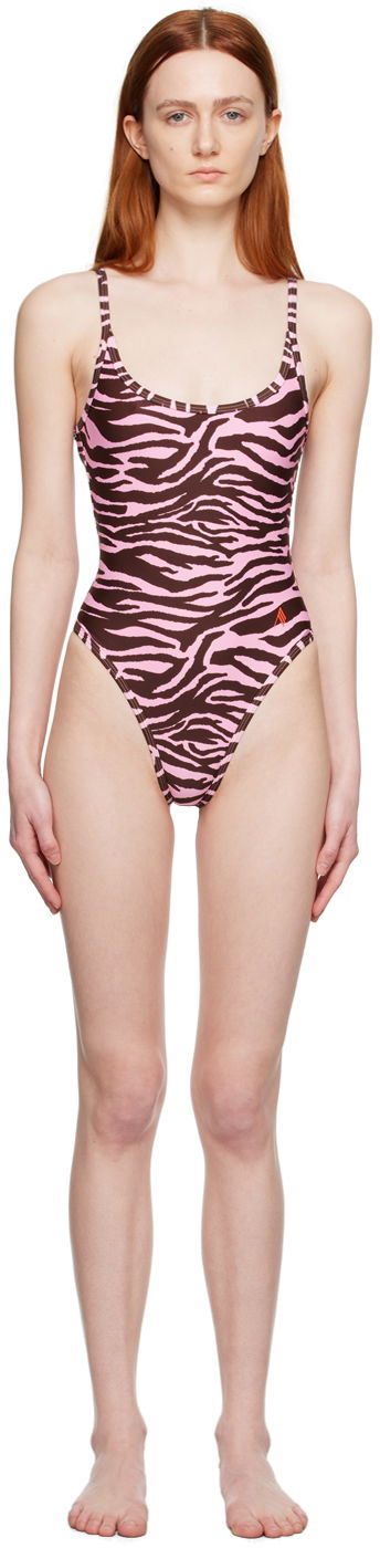 Uimapuvut The Attico The Attico Zebra One-Piece Swimsuit Vaaleanpunainen | 233WBB63 PA14, 0