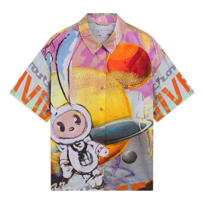Paita Li-Ning Graphic Print Shirt Monivärinen | ASHS899-1
