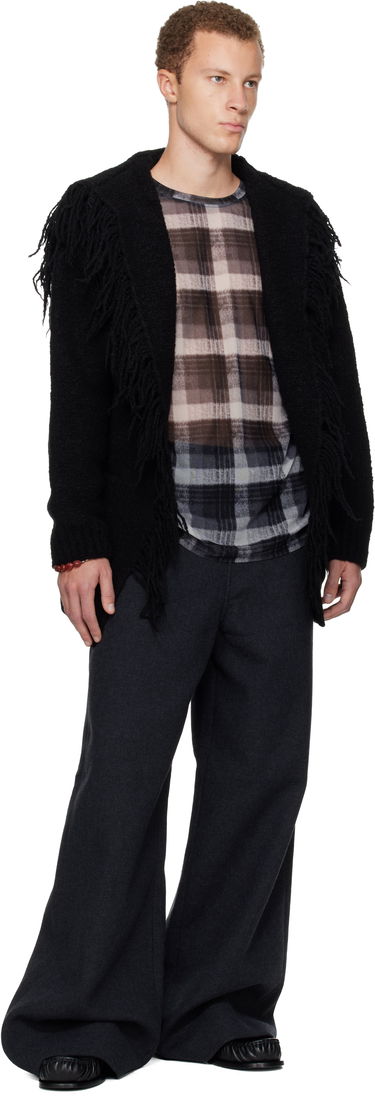 Villapaita Dries Van Noten Dries Van Noten Fringed Cardigan Musta | 252-021237-2721, 3