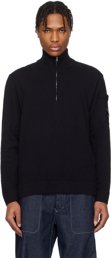 Villapaita C.P. Company C.P. Company Half Zip Knit Sweater Musta | 18CMKN304A-110373A, 0