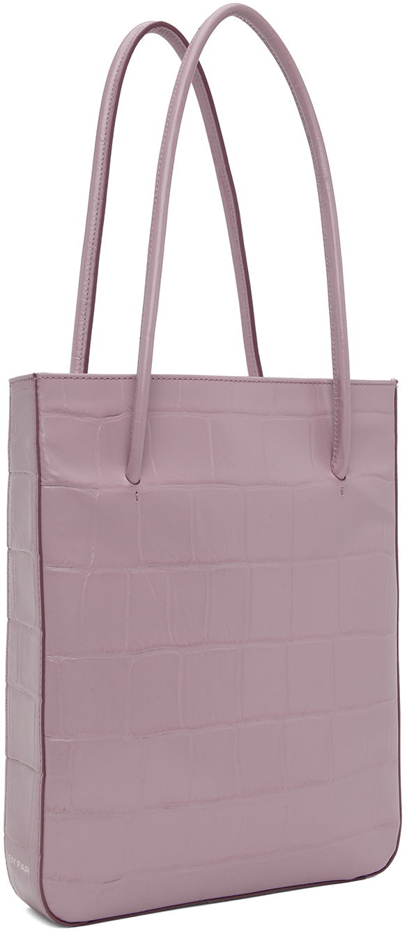 Kangaskassi BY FAR BY FAR Script Tote Bag Violetti | 23CASCPSLVMMCELMED, 1