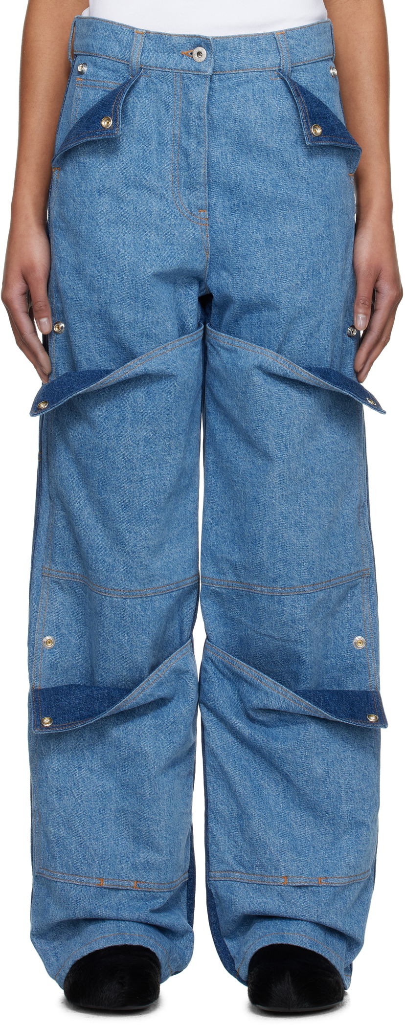 Jeans KENZO Kenzo Paris Multipocket Cargo Jeans Sininen | FF52DP2306B4