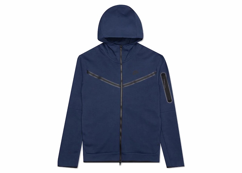 Huppari Nike Kids' Tech Fleece Full-Zip Hoodie Tummansininen | CU9223-410