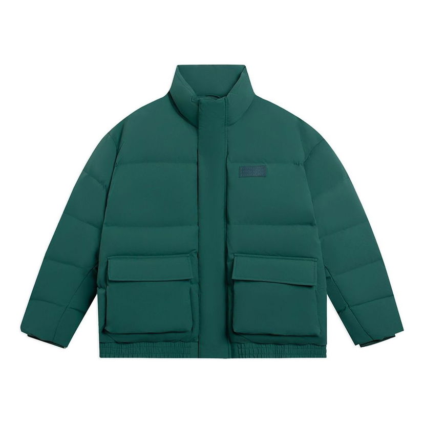 Puffer takki Li-Ning Logo Down Jacket Vihreä | AYMS387-4