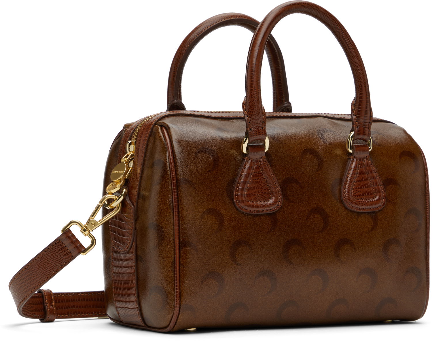 Käsilaukku Marine Serre Marine Serre Moon Airbrushed Leather Strike Bag Ruskea | WBA019A CLEA0053, 1