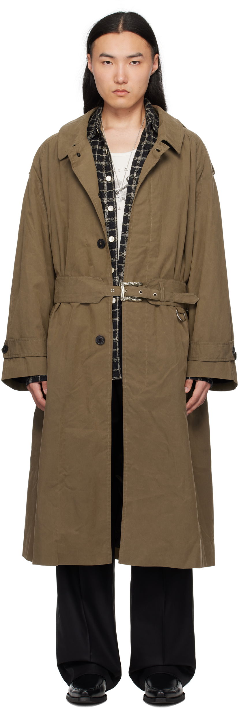 Trenssitakki Enfants Riches Déprimés Enfants Riches Déprimés Museum Sunday Trench Coat Vihreä | 030-537