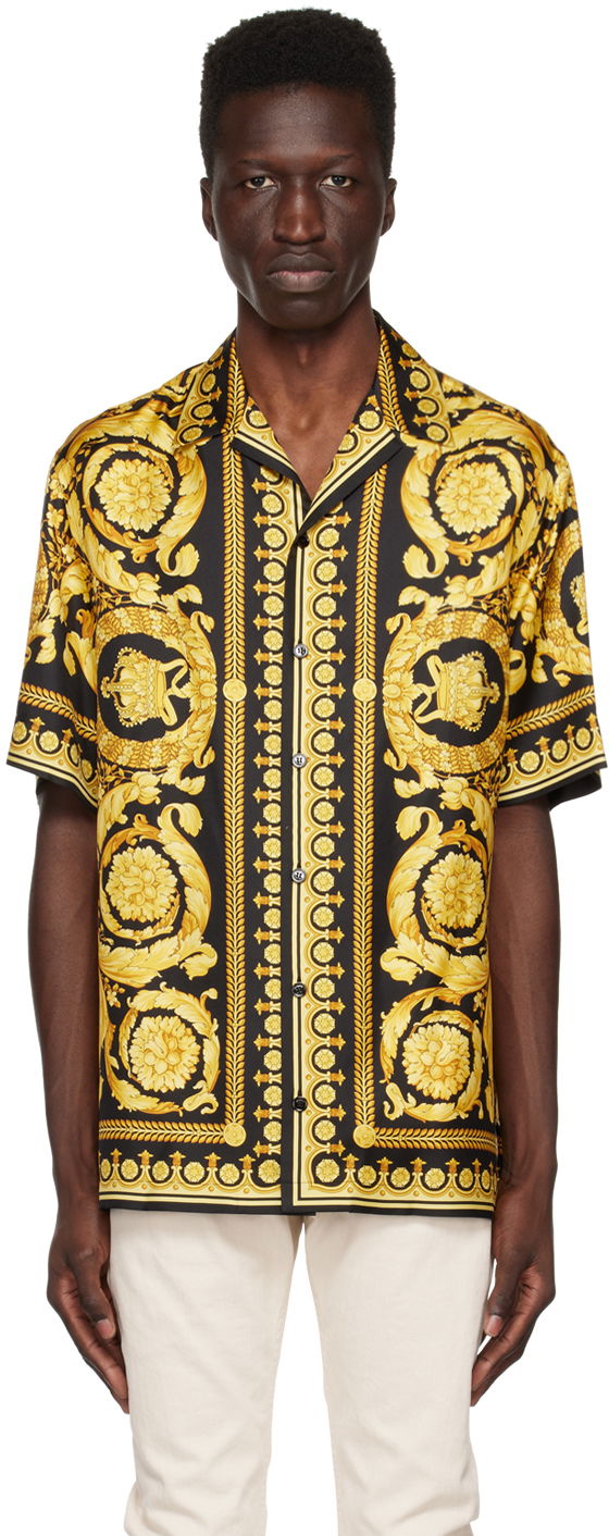 Paita Versace Black Informal Shirt Musta | 1003926 1A03044