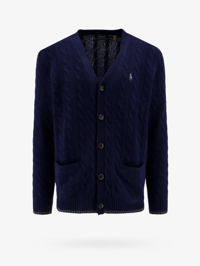 Villapaita Polo by Ralph Lauren Polo Ralph Lauren Cable Knit Cardigan Tummansininen | 710949808001