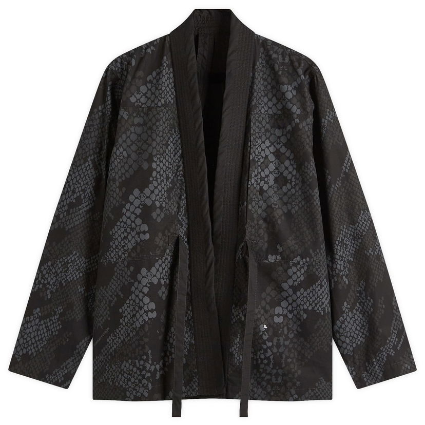 Takki Maharishi Maharishi Bonsai Python Camo Hanten Shirt, Size Large Musta | 6073-BLK