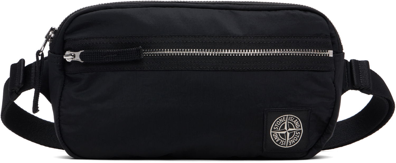 Vyötärölaukku Stone Island Stone Island Coated Nylon Belt Bag Musta | K2S15 9200016 S0251, 0