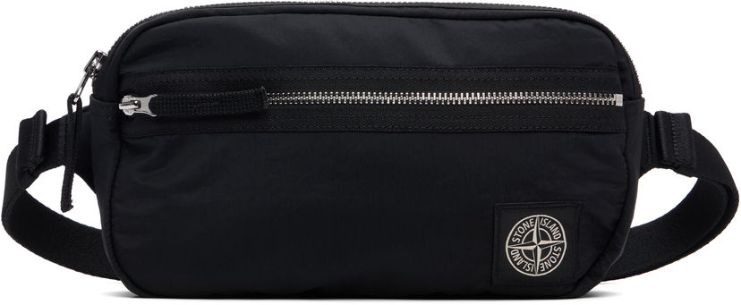 Vyötärölaukku Stone Island Stone Island Coated Nylon Belt Bag Musta | K2S15 9200016 S0251