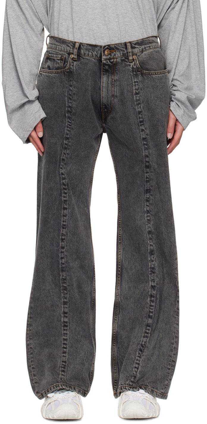 Jeans Y/PROJECT Black Wire Jeans Musta | 207PA008