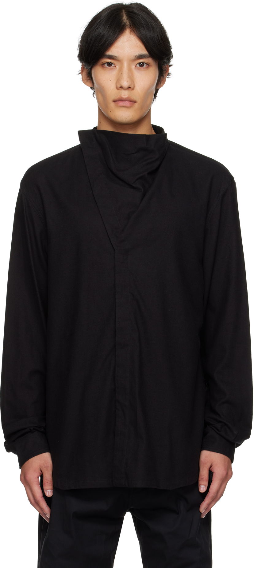 Paita Rick Owens Rick Owens Concordians Island Shirt Musta | RU02E1299 FLW