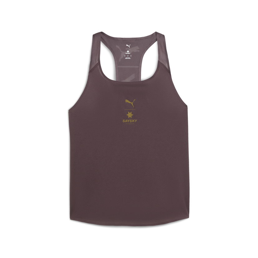 Tankkitoppi Puma PUMA x SAYSKY Running Racerback Tank Top Burgundia | 527833_88