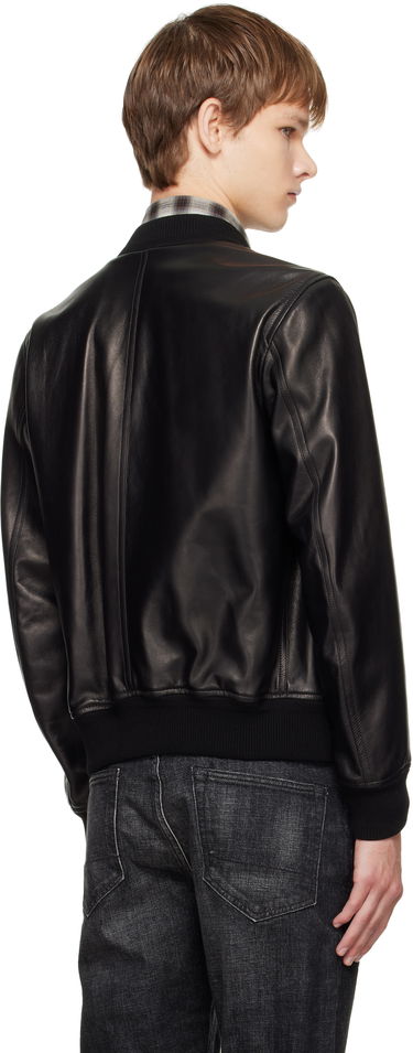 Bomber-takki Tom Ford TOM FORD Shiny Nappa Plonge Leather Bomber Jacket Musta | LBS029-LMN029, 2