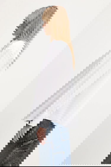 Paita Samsoe Samsoe Samsoe Samsoe Salasa Relaxed Fit Shirt Valkoinen | F25100006, 1