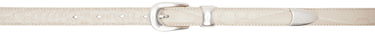 Vyöt OUR LEGACY Croc Embossed Leather Belt Valkoinen | A42482V, 0