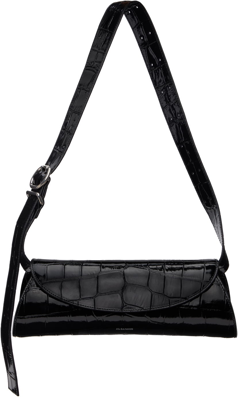 Olkalaukku Jil Sander Jil Sander Cannolo Small Shoulder Bag Musta | J07WD0023_P8349