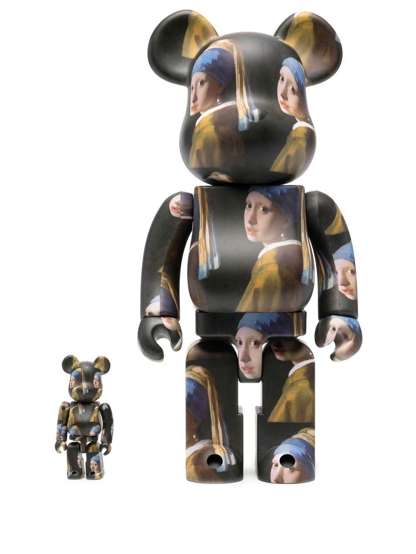 Keräilykelpoinen Medicom Toy 100% + 400% Johannes Vermeer Girl BE@RBRICK set - Black Musta | 14VERMEER18794502