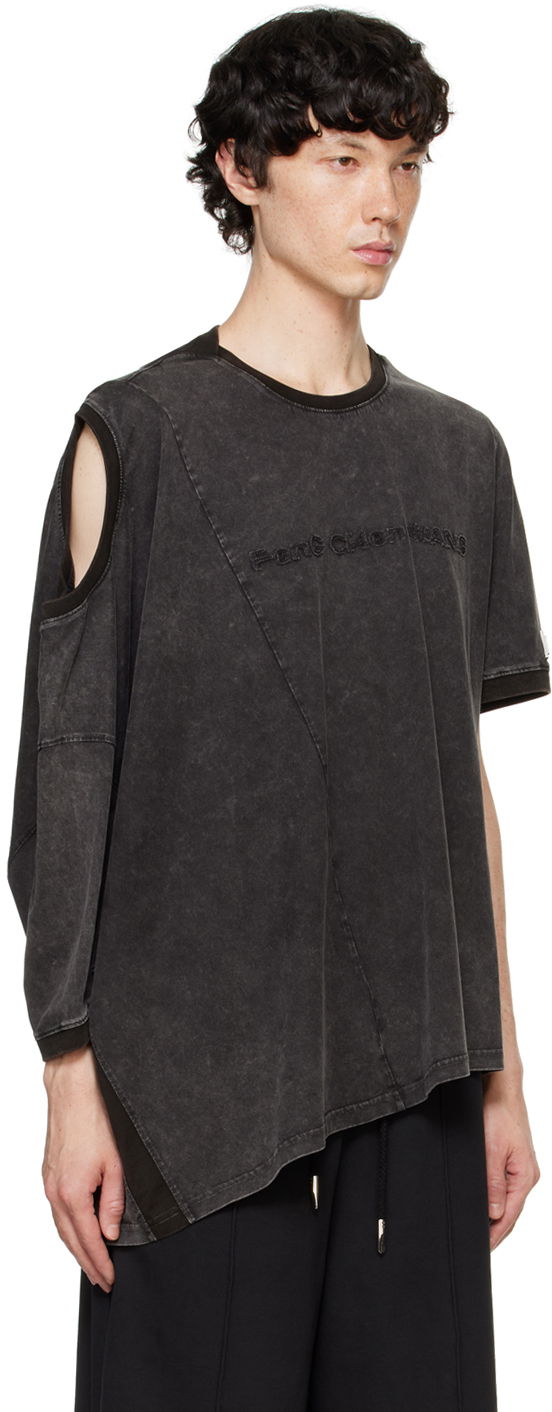 T-paita Feng Chen Wang Feng Chen Wang Deconstructed T-Shirt Musta | FUF18TS02, 1
