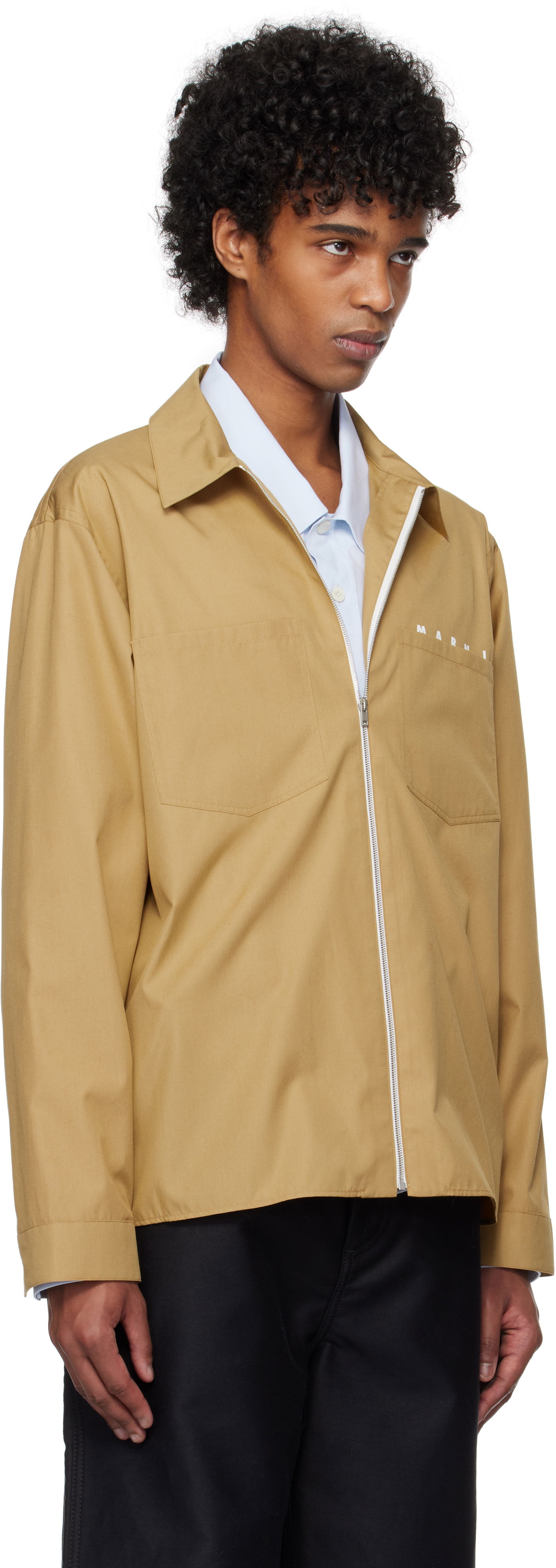 Paita Marni Zip Shirt Valkoinen | CUMU0297P0 USCT88, 1