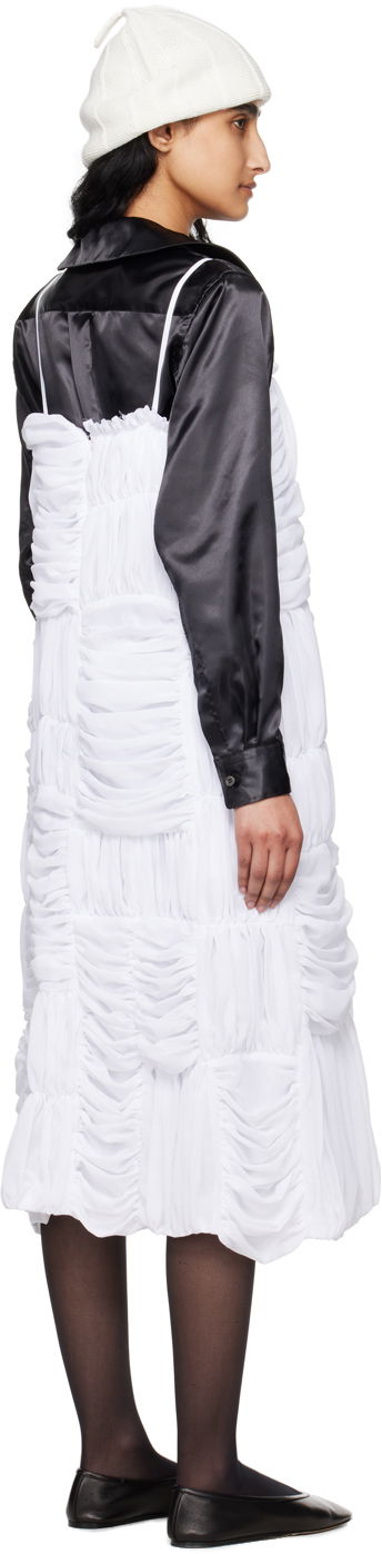 Mekko Comme des Garçons Comme des Garçons Gathered Midi Dress Valkoinen | RM-A007-051, 2