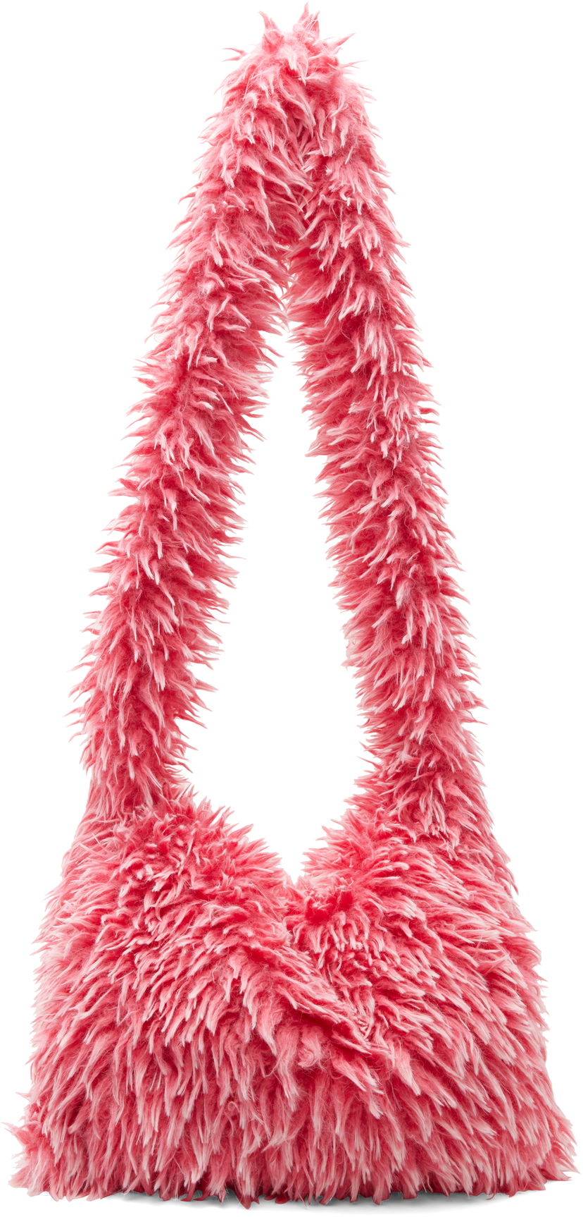 Olkalaukku ERL ERL Faux-Fur Messenger Bag Vaaleanpunainen | ERL10K016